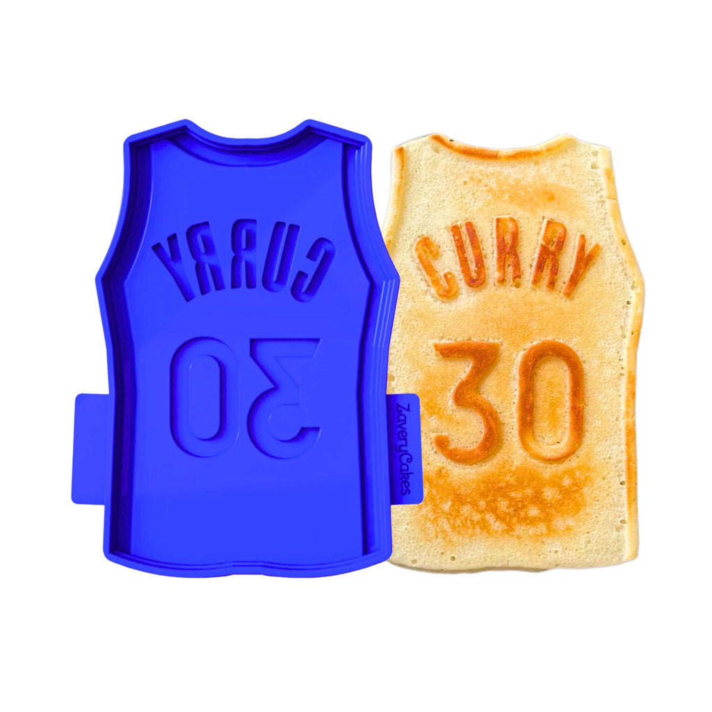 Golden State Warriors Stephen Curry ZaveryCakes Player Jersey Name and  Number Pancake Mold